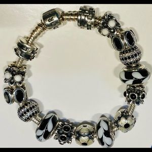 Complete Authentic Pandora Charm Bracelet. ALL charms are Authentic Pandora.